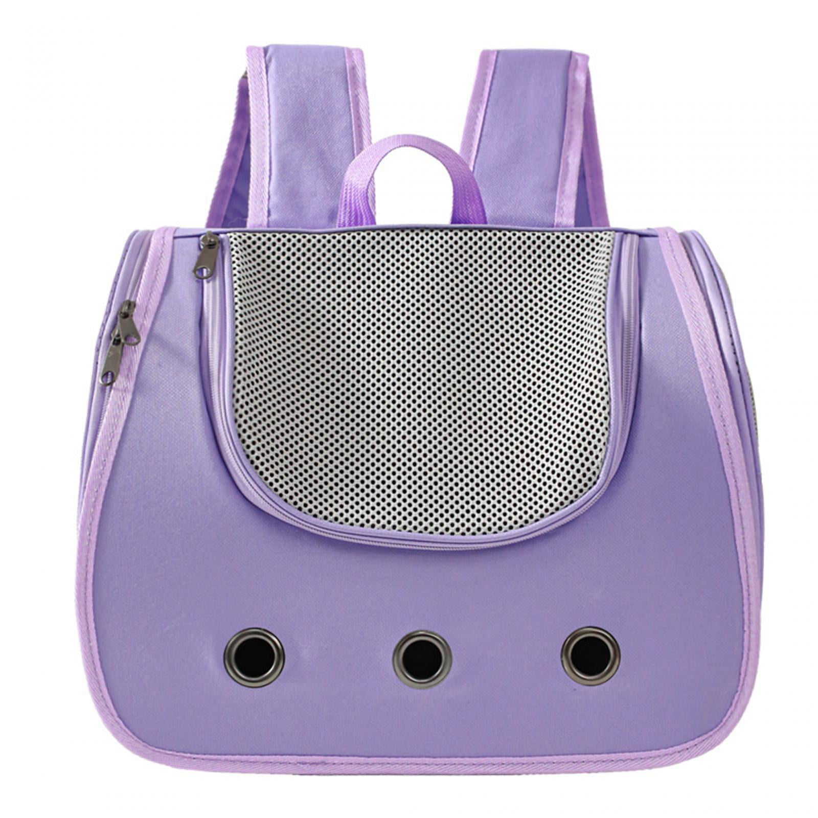 TOOYFUL Cat Backpack Carrier Cat Dog Backpack Bag Animal Carrier Backpacks, Pet Travel Backpack Dog Cat Carrier for Travel, Hiking Violet