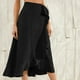 thumbnail image 4 of Falda Casual Falda Casual Falda Midi Irregular Falda Maxi Asimétrica para Mujer (Negro XL) Cgtredaw Para estrenar, 4 of 6