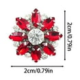 thumbnail image 2 of Wojeull Rhinestone Button Covers Buttons For Clothing Detachable Shirt Button Clips Buttons Jewelry Button Snaps With Pliers For Dress Suit Tux Shirt Accessories 1pc, 2 of 3