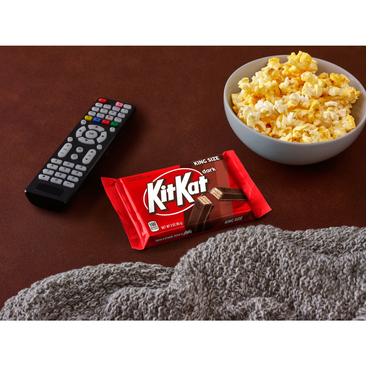 Kit Kat Dark Chocolate Wafer King Size Candy, Bars 3 oz, 24 Count