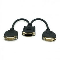 JSER DMS-59pin Male to Dual DVI 24 5 Female Female Splitter Extension Cable for Graphics Cards Monitor