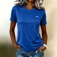 thumbnail image 2 of Harpily Sun Protection Athletic T-Shirts Lightweight Silky Polyester Moisture Wicking Loose Running Swim Rash Guard Tops, 2 of 5