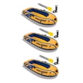 thumbnail image 1 of Intex Ensemble de Radeau Bateau Flottant Gonflable pour 2 Personnes avec Rames et Pompe à Air (Lot de 3), 1 of 6