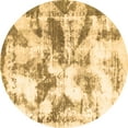 thumbnail image 1 of Ahgly Company Indoor Round Abstract Brown Modern Area Rugs, 8' Round, 1 of 4