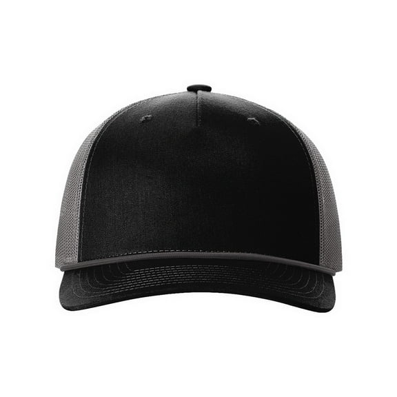 Richardson 112FPR Rope Trucker Cap-Black/ Charcoal