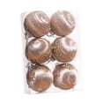 thumbnail image 2 of 6x Bolas de Navidad Macarena irrompibles con Purpurina 6cm, 2 of 8