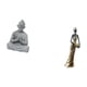 thumbnail image 5 of Escultura De Buda Sun Wukong Con Figura De Dama Tribal Africana, Miniatura Coleccionable única Para Patio De Hotel Y Decoración Del Hogar., 5 of 8
