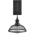 thumbnail image 5 of Aspen Creative 62093, One-Light Metal Bathroom Vanity Wall Light Fixture, 8 1/2" Wide, Transitional Design in Bronze with Metal Mesh Shade, 5 of 6