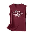 thumbnail image 4 of HomeGardon Summmer Tank Tops Women Plus Size Tops,Women's Summer Sleeveless Top Regular Round Neck Printed Sleeveless Tank Top,S-XXL, 4 of 5