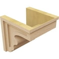 thumbnail image 5 of 11"W x 11"D x 11"H Wide Highland Rough Cedar Woodgrain TimberThane Corbel, Primed Tan, 5 of 6
