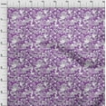 thumbnail image 4 of oneOone Velvet Purple Fabric Florals Sewing Craft Projects Fabric Prints By Yard 58 Inch Wide, 4 of 4