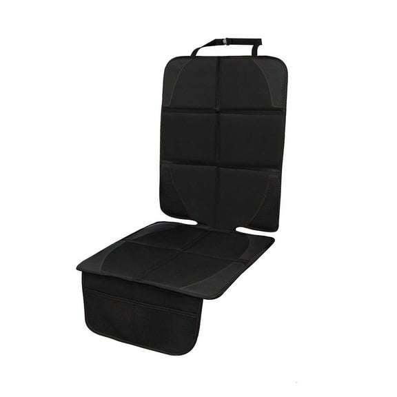 Car Seat Protector 1 Pack Car Seat Protector with Thickness Padding Baby Car Seat Protector for Child Car Seat-Universal Size-Mesh Pockets-Waterproof for Pets(Black)