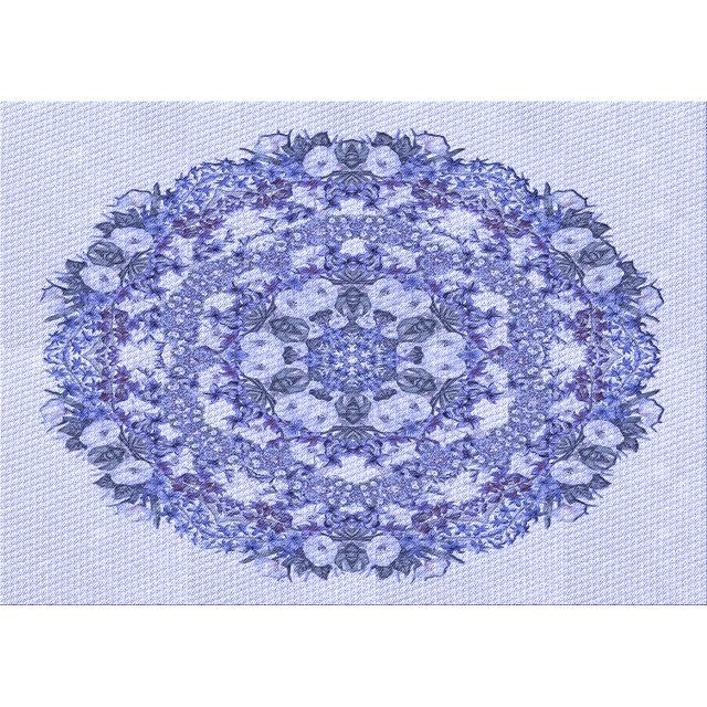 Ahgly Company Tapis d'Intérieur Lavables en Machine Rectangle Bleu Ciel Transitionnel, 8' x 12''