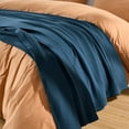thumbnail image 3 of Chezmoi Collection 100% Cotton 4 Layer Muslin Blanket, Twin Size, Lightweight Breathable Pre-Washed Throw, Soft All Season Blanket for Bed Sofa Couch, Blue, 3 of 9