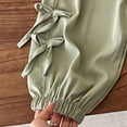 thumbnail image 4 of Gubotare Toddler Harem Pants Pattern Baby Boys Girls Cotton Linen Bloomers Pants Kids Elastic Waist Long Harem Jogger Pants Summer Loose Casual Trousers 18 24 Months (Green,18-24 Months), 4 of 8