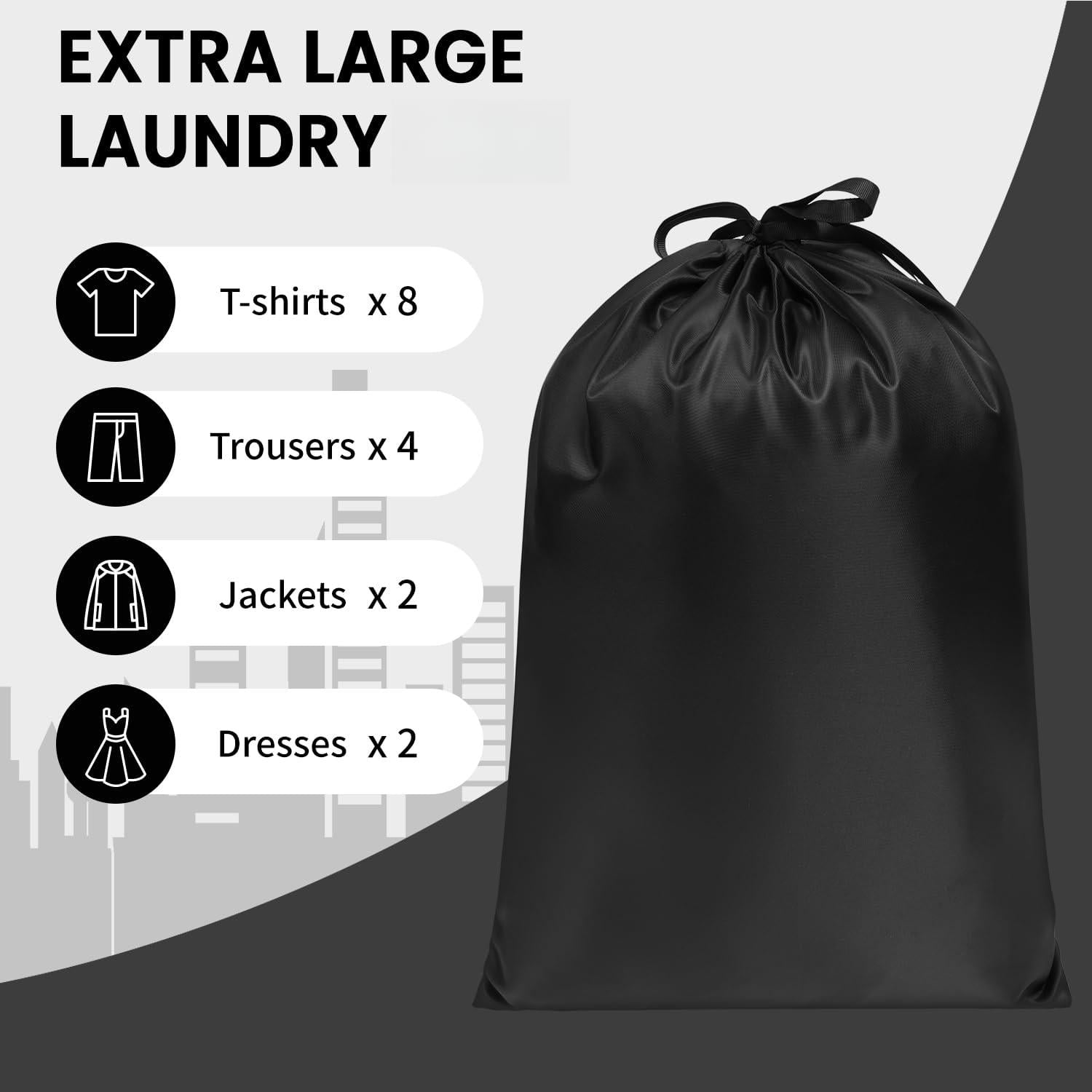 6 Set Packing Cubes Luggage Organizers For Travel Accessories-black