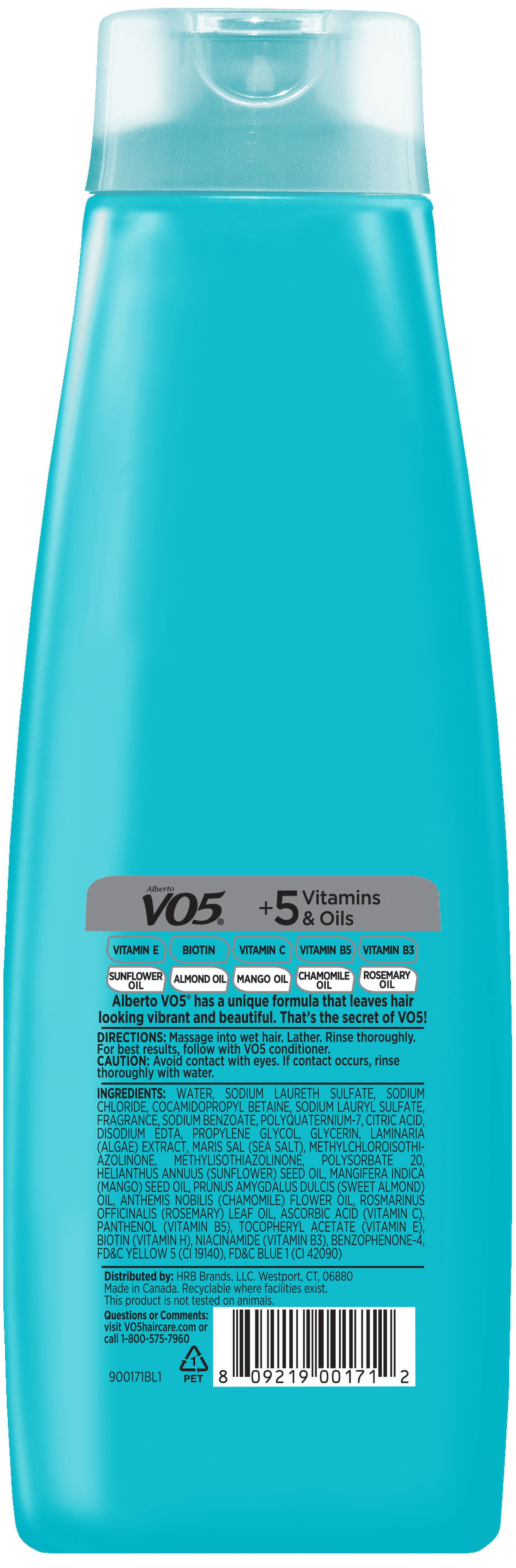 Alberto VO5 Ocean Refresh Revitalizing Shampoo with Sea Minerals, for All Hair Types, 16.9 oz - image 2 of 6