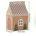 thumbnail image 6 of Dserhfy Christmas Gift Box with Handle Paper House Shape Packaging for Candies Cookies Jewelry Creative Holiday Present Wrapping, 6 of 8