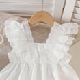 thumbnail image 4 of TOWED22 Kids Infant Toddler 2 Piece Adorable Clothing Sets Sleeveless Tank Shirts and Shorts Cute Summer Outfits Girls Casual Clothes(White,2-3 Y), 4 of 6