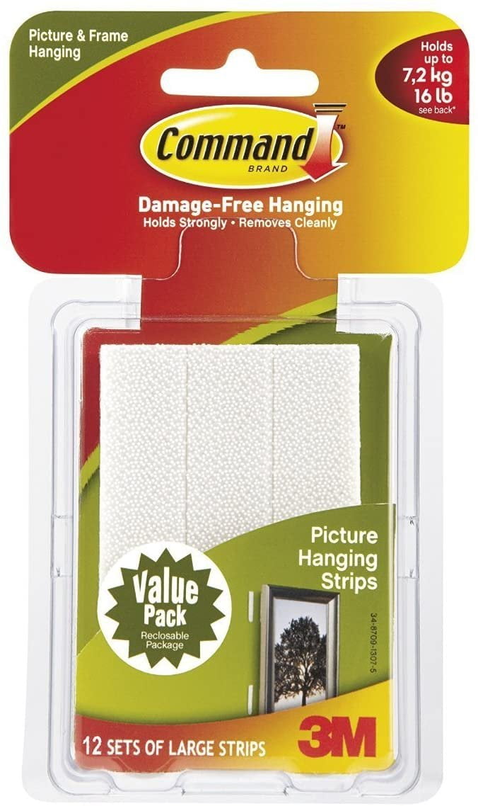 Holds 16 lbs Picture Hanging Strips 14 14 Pairs Command PH206-14NA Heavy Duty 