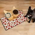 thumbnail image 3 of Strawberry Lover Pet Feeding Mat with Red Berry Print, Durable Waterproof Dog Food Mat, Absorbent, Non-Slip, Quick Dry, Easy Clean Mat for Kitchen and Bathroom, 3 of 4