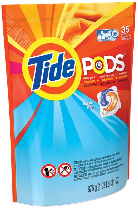 Tide Pods, Laundry Detergent, Ocean Mist, 35/Pack, 4 Pack/Carton