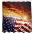 thumbnail image 3 of Ambesonne Scenery Shower Curtain, Sunset and Horizon, 69"Wx75"L, Multicolor, 3 of 3