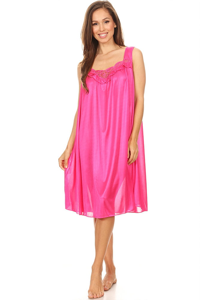 Lati Fashion - 9006 Women Nightgown Sleepwear Pajamas Woman Sleep Dress ...