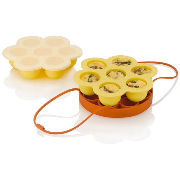 Zavor Silicone Egg Lover's Set - 2 Egg Bites Molds and Cooking Egg Rack