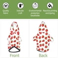 thumbnail image 5 of Bingfone Strawberries Dog Clothes Hoodie, Pet Winter Coat,Puppy Sweatshirts for Small Dogs Boy Girl,Suitable for All Breeds-Small, 5 of 6