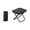 Black, variant on Portable Folding Stool, Mini Travel Chair, Camping Foot Rest, Handbag Design for Subway Queue Fishing Hiking