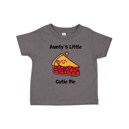

Inktastic Aunty s Little Cutie Pie Gift Toddler Boy or Toddler Girl T-Shirt