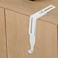 thumbnail image 4 of Raindrops 4Pcs White Over Door Hooks Adjustable Metal Hanging Rack for Cabinet Storage and Home Organizer, 4 of 8
