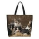 thumbnail image 1 of Disketp Cat Family Bolsa Tote Estampada para Mujer, Bolso de Hombro y de Mano para Compras y Viajes, 1 of 8