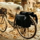 thumbnail image 3 of Alforja doble de lona para bicicleta, resistente al agua, para exteriores, con capacidad de 30 a 40 litros 37x44x15cm, 3 of 9
