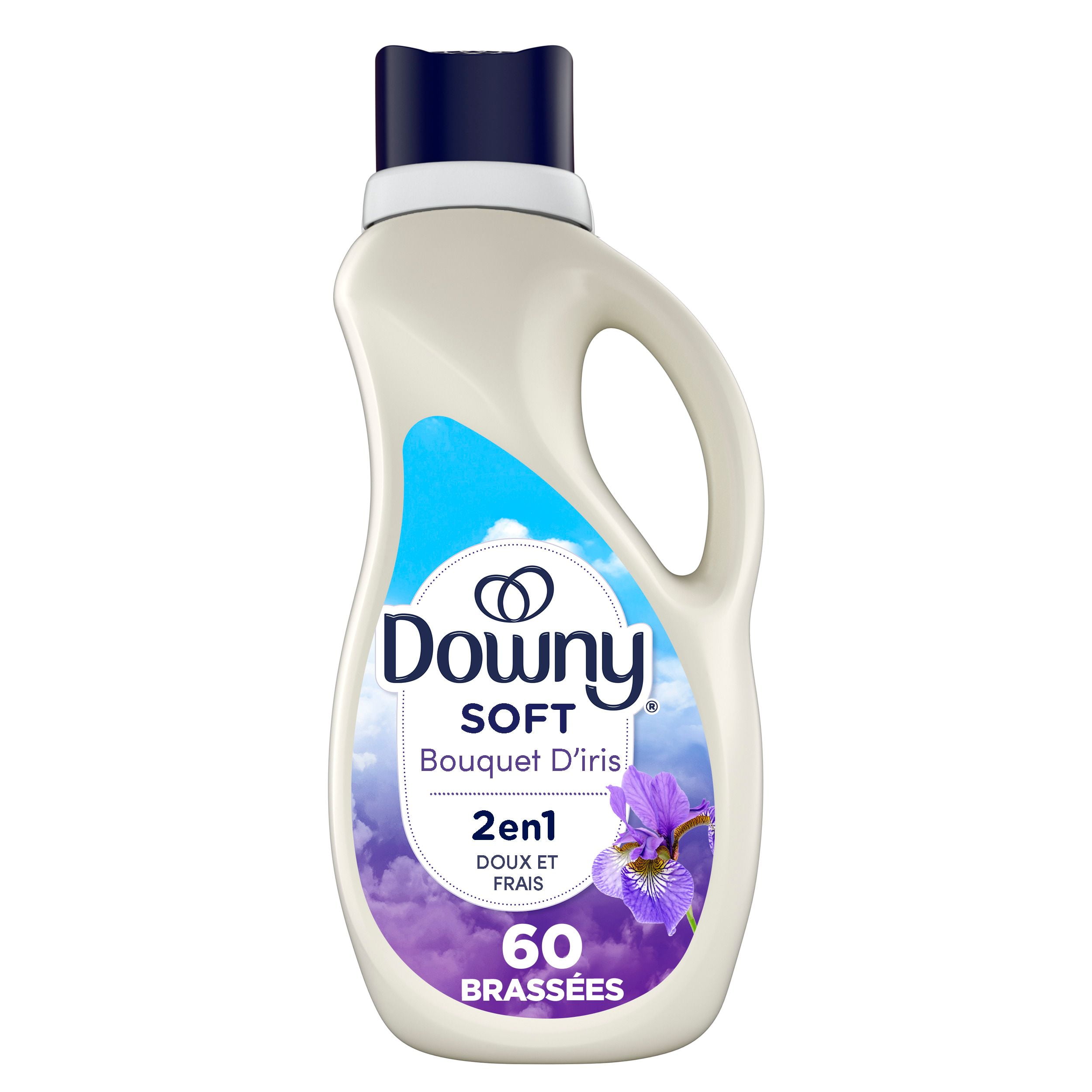 Downy SOFT & FRESH Fabric Softener Liquid, Iris Bouquet Scent, Downy Fabric Softener, Laundry Softener