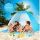 UPF 50+ Easy Pop Up Beach Tent Abri Solaire 3-4 Personne Instantanée Automatique Canopée Bébé Parasol (Bleu) – image 5 sur 5