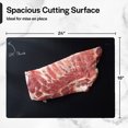 thumbnail image 3 of Thirteen Chefs 24x18in Dishwasher Safe HDPE Plastic Cutting Board, Black, 3 of 8