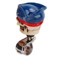 thumbnail image 2 of Skull Shape Steering Wheel Spinner 3cm Diameter Resin Turn Knob Booster for Cars Trucks Tractors Boats, 2 of 5