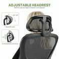 thumbnail image 3 of Casabay Ergonomic Office Chair, High-Back Mesh Desk Chairs with Flip-up Armrest Adjustable Headrests, Comfortable Lumbar Support, for Home, Work, Study, 3 of 7