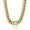 14K gold necklace - 12mm, variant on Leander 14K Gold-Plated Miami Cuban Chain, 316L Stainless Steel Necklace or Bracelet with Ice Diamond Clasp, Perfect for Men and Women (Christmas Gift)
