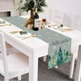 thumbnail image 4 of Winter Pine Tree Table Runner 13x72 Inch Snowflake Christmas Winter Holiday Kitchen Dining Table Decoration for Indoor Outdoor Home Party Decor, 4 of 6