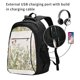 thumbnail image 2 of Balery Herbs and Wildflowers Mochila con carga USB para hombre y mujer - Mochila impermeable y antirrobo para laptop con puerto USB para viajes, trabajo, 2 of 7
