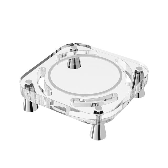 Desktop Base Acrylic Computer Stand Transparent Heat Dissipation Ventilation Rack for Laptop Accessories Organizer
