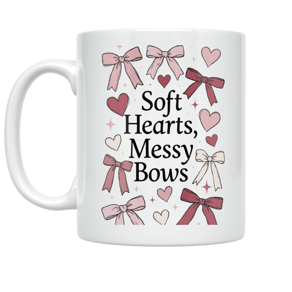 Playful Coquette Pastel Design - Trendy Style Enthusiast - 11 oz Ceramic Coffee Mug