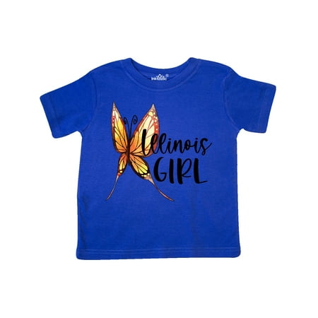 

Inktastic Illinois Girl- Butterfly Gift Toddler Toddler Girl T-Shirt