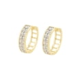 thumbnail image 1 of Arracadas Medianas Dama con Cristales Swarovski Oro 14K Lam dorado Unitalla, 1 of 7