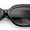 Black - Smoke, variant on Womens Star Stud Rectangle Mod Thick Temple Plastic Retro Sunglasses Black - Smoke