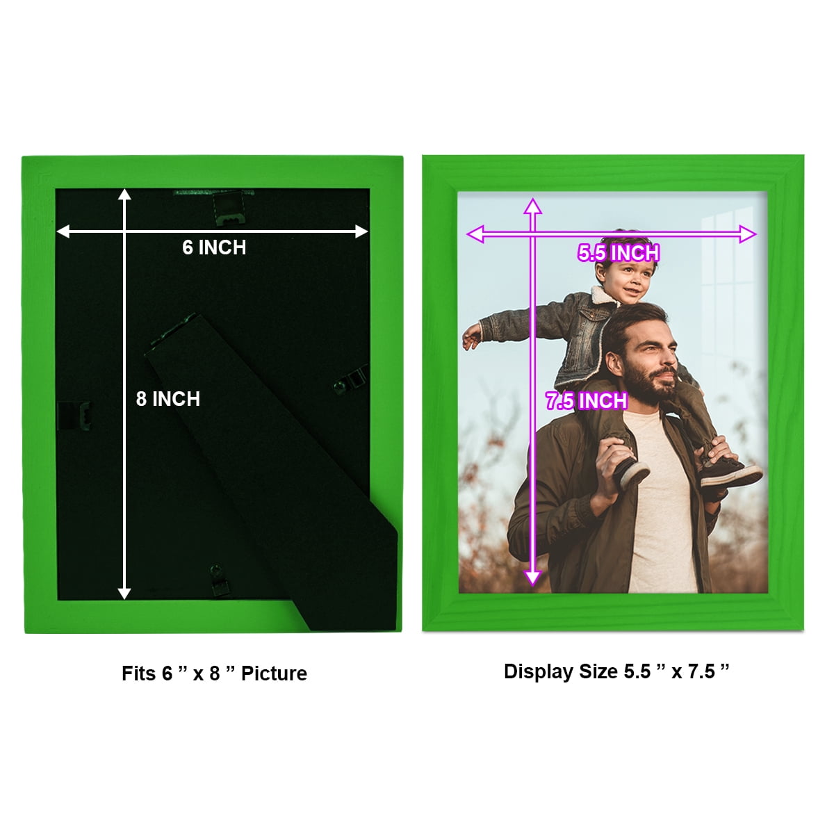 8x10 Wood Grain Picture Frame - Rainforest