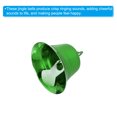 thumbnail image 4 of Unique Bargains Mini Jingle Bells 0.9' Metal Hanging Bells Green 50Pack, 4 of 5